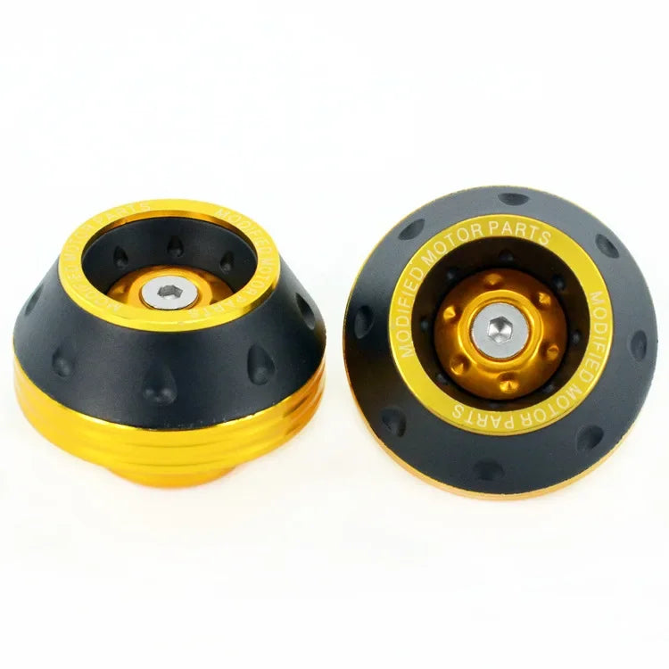 Motorcycle Front Fork Crash Protectors - 2/4Pcs Universal Alloy Wheel Protection Slider Cups for Motocross