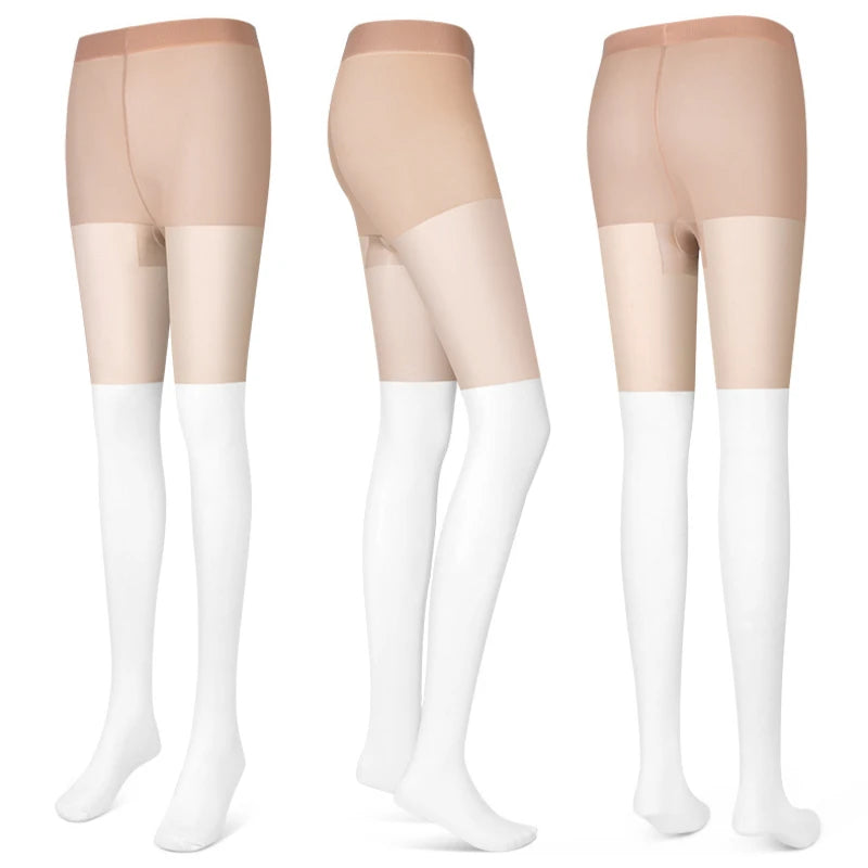 Women's Golf Sunscreen Leggings - Lightweight Breathable Sports Socks with Anti-Hook Silk Splicing WZ023