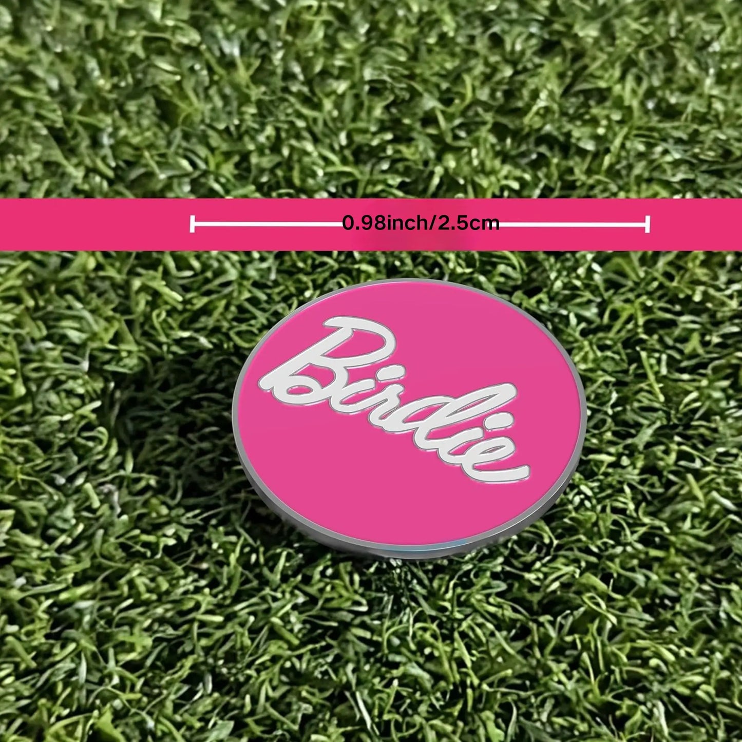 Birdie Magnetic Golf Ball Marker with Hat Clip - Funny Parody Golf Accessory