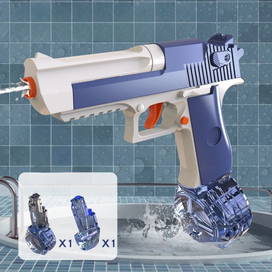 Desert Eagle Water Blaster - Continuous Fire Children's Water Gun Toy for Beach Games and Water Play