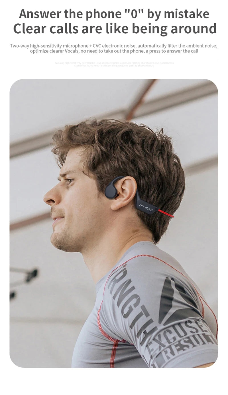 Waterproof Bone Conduction Swimming Headset - Bluetooth 5.3 Wireless Earphones with 32GB Storage, IPX8 Rating & Microphone for Exercise and Fitness