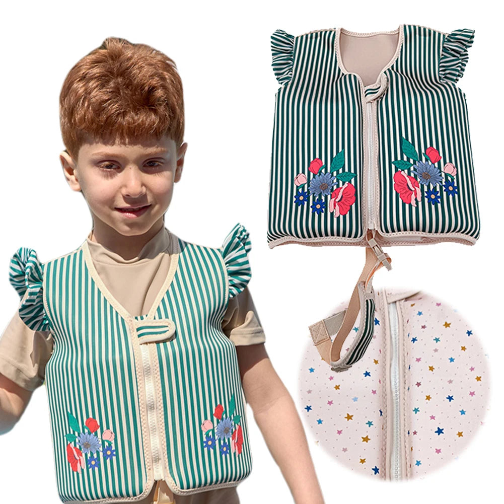 Children's Cartoon Swimming Life Vest - Toddler Buoyancy Aid Jacket for Pool Safety