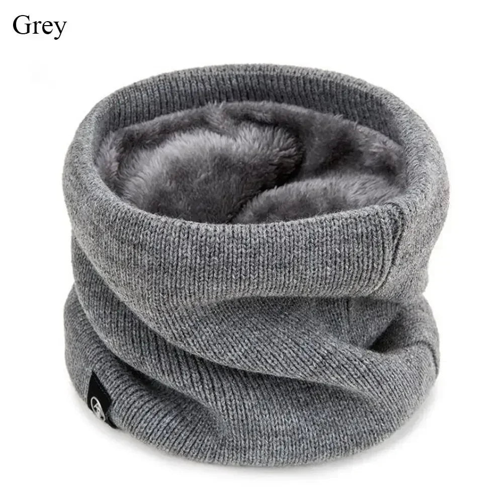 Winter Sports Neck Warmer - Soft Knitted Face Cover Scarf for Men & Women - Cold-Proof Thick Collar for Skating, Running & Hiking