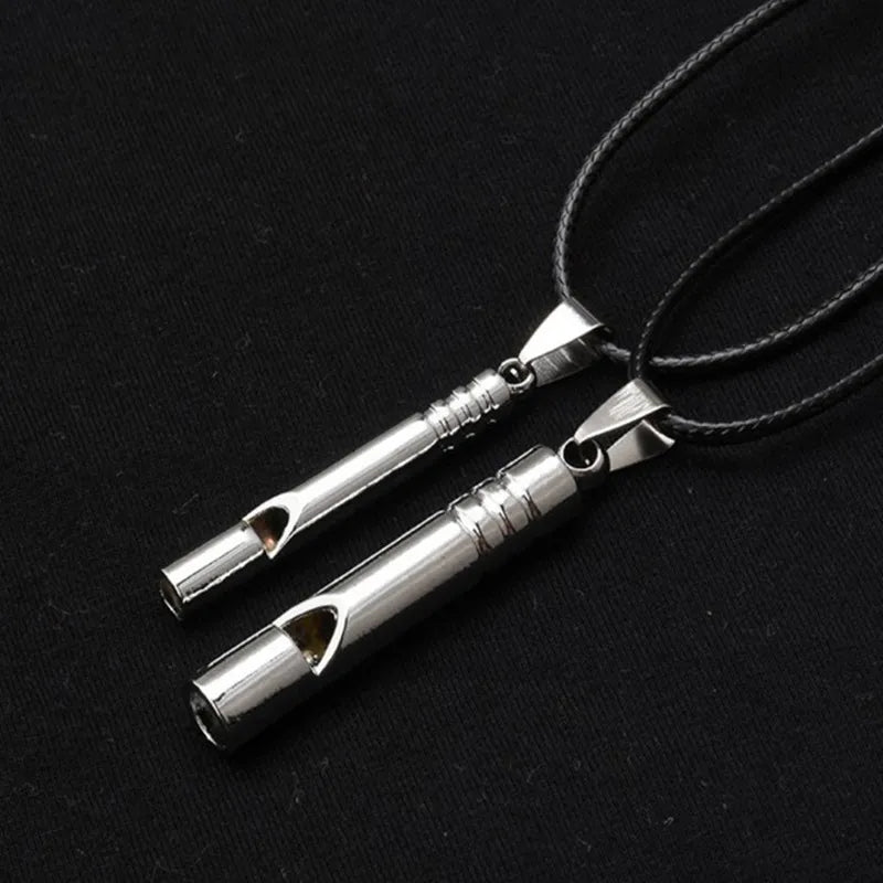 Emergency Survival Whistle - Loud Titanium Portable EDC Keychain for Outdoor Hiking Camping