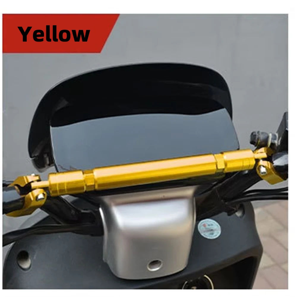 22mm Motorcycle Handlebar Crossbar - Adjustable Reinforcement Balance Bracket with Handle Grips | Steering Stabilizer Expansion Rod Replacement