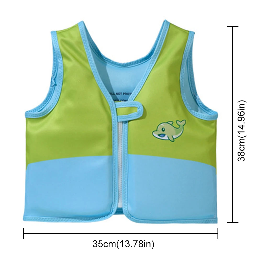 Children's Cartoon Swimming Life Vest - Toddler Buoyancy Aid Jacket for Pool Safety