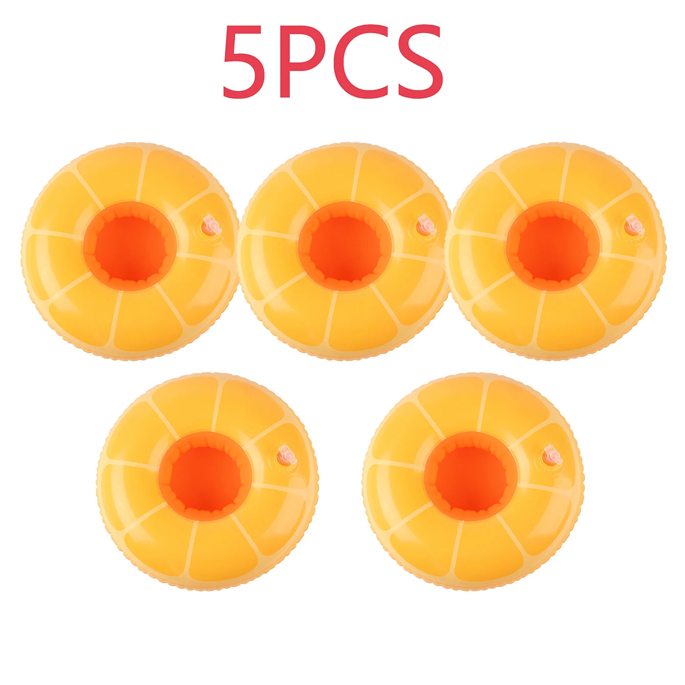 Inflatable Cup Holder Set - 5/10PCS Swimming Pool Drink Holders, Floating Beverage Coasters for Summer Pool Parties