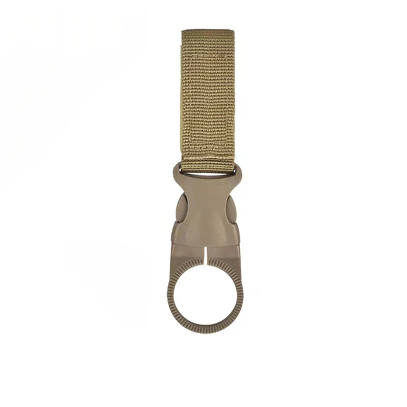 Outdoor Nylon EDC Carabiner Water Bottle Holder - Webbing Buckle Hook Clip for Backpack Belt Camping & Climbing