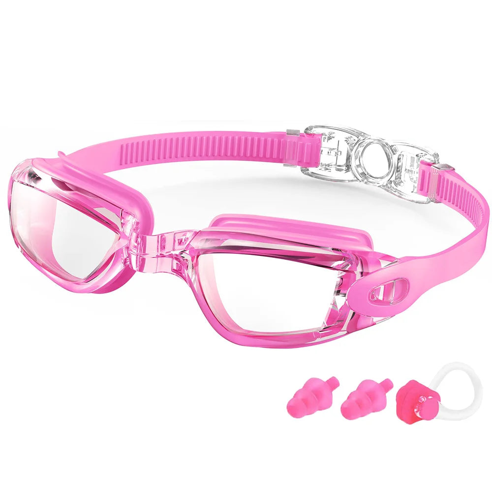Professional Waterproof Swim Eyewear - Anti-fog 100% UV Protection - No Leaking - For Adult Men Women Youth