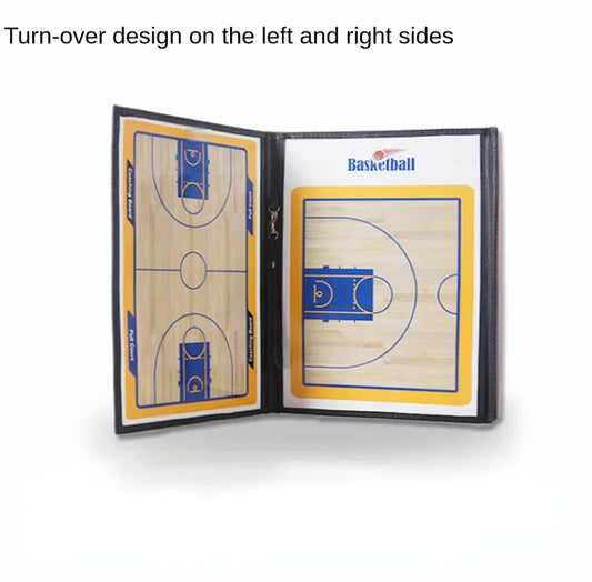 Folding Tactical Basketball Coach Board Magnetic Basketball Tactical Board Portable Competition Game Training Magnet Clipboard