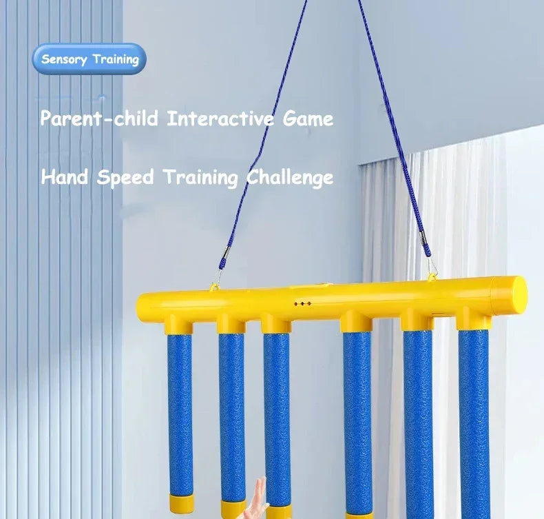 Pro Reaction Training Sticks - Athletic Performance Game for Kids & Adults - Hand-Eye Coordination Sports Trainer - Educational Parent-Child Interactive Challenge