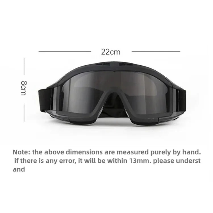 Tactical Anti-Impact Safety Goggles - Explosion Proof Protection for Airsoft, Paintball, Hunting & Mountaineering