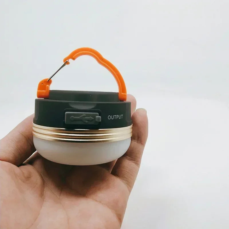 Portable 10W COB+LED Outdoor Lantern - 1800mAh USB Rechargeable Camping Light for Hiking, Fishing & Night Adventures