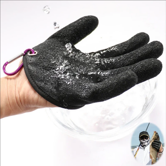 Waterproof Anti-Slip Fishing Gloves with Magnet Release - Puncture & Scrape Protection for Safe Fish Catching