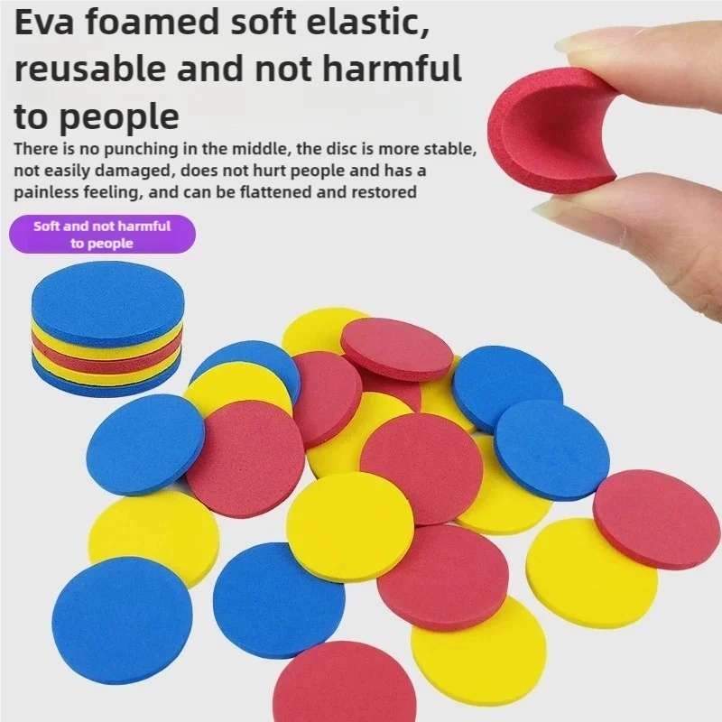 Kids Outdoor Game Foam Disc Gun Toy - Interactive Flying Disc Shooting Launcher for Parent-child Fun