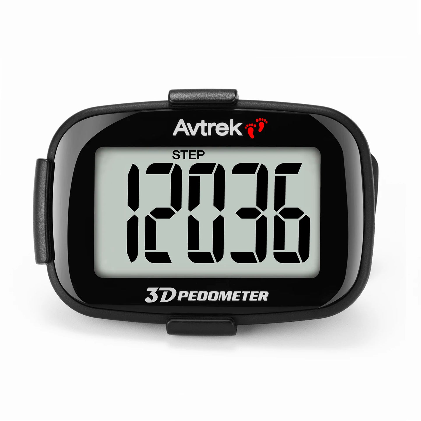 Avtrek Mini 3D Pedometer – Portable Pocket Step Counter & Digital Clock for Running, Walking & Outdoor Fitness