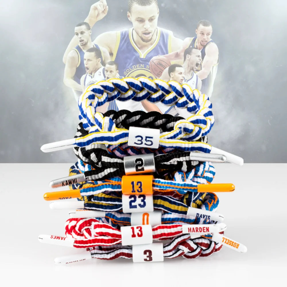 Basketball Star Braided Bracelet Sport Wristband Basketball Rope Pull Type Bracelet Gift for Men Boy Friend Fans