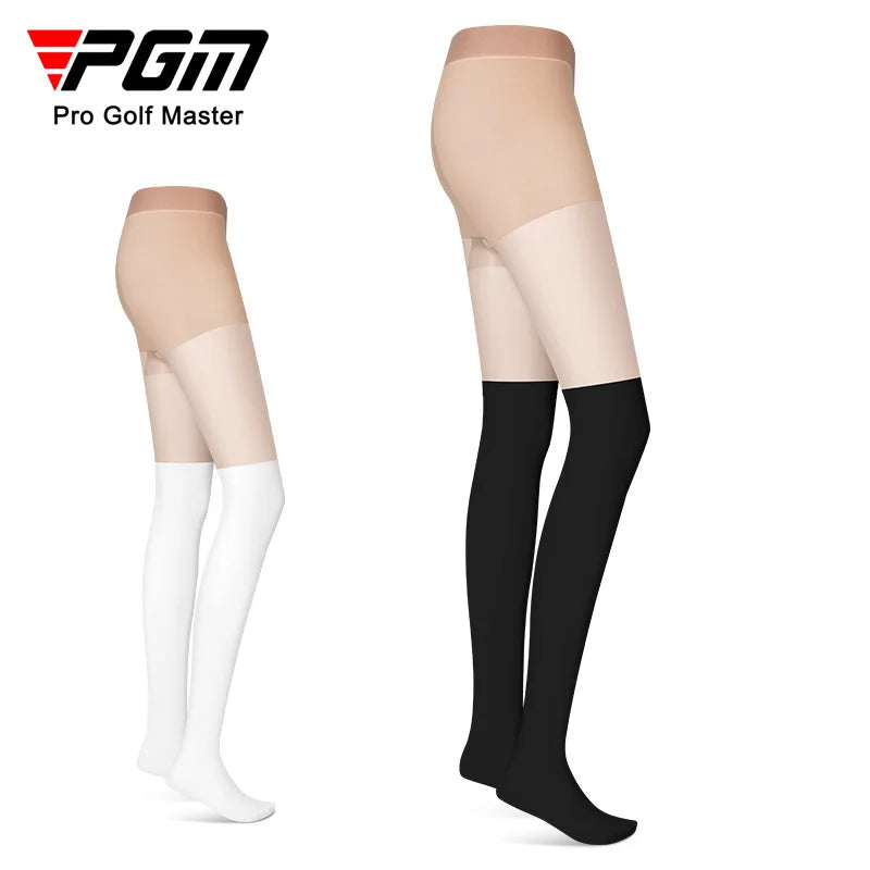 Women's Golf Sunscreen Leggings - Lightweight Breathable Sports Socks with Anti-Hook Silk Splicing WZ023
