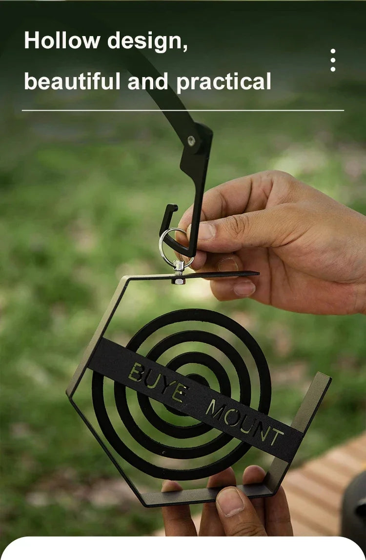 Hanging Mosquito Coil Holder - Outdoor Camping Tray for Hiking & Tourist Supplies