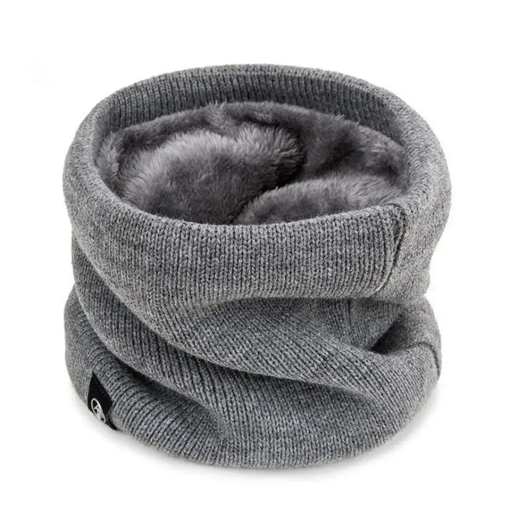 Winter Sports Neck Warmer - Soft Knitted Face Cover Scarf for Men & Women - Cold-Proof Thick Collar for Skating, Running & Hiking