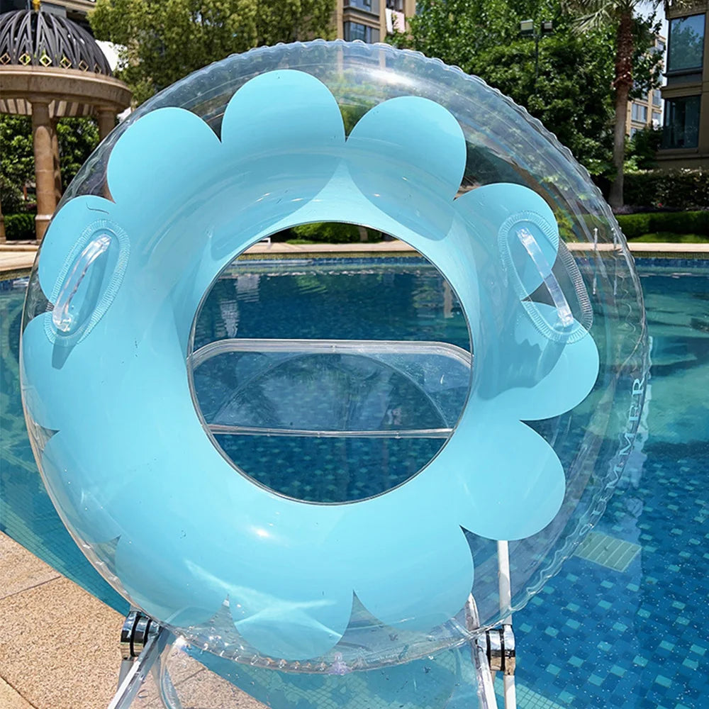 Inflatable Swimming Ring - Multi-Age Float Seat for Kids & Adults - Pool Water Safety Equipment