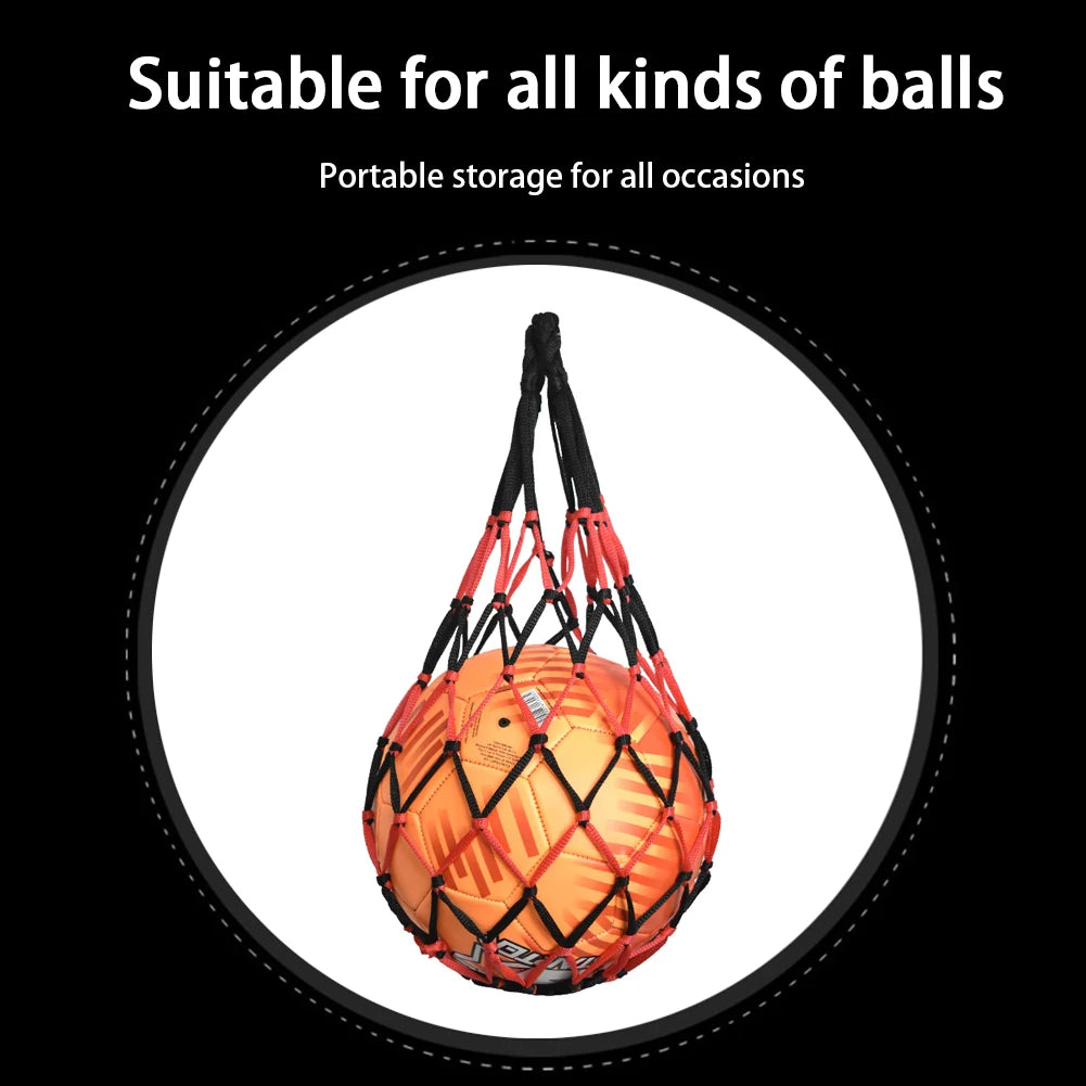 Basketball Nylon Net Bag Multi-use Sport Ball Portable Mesh Storage Network Bag Volleyball Football Soccer Only Nylon Net Bag