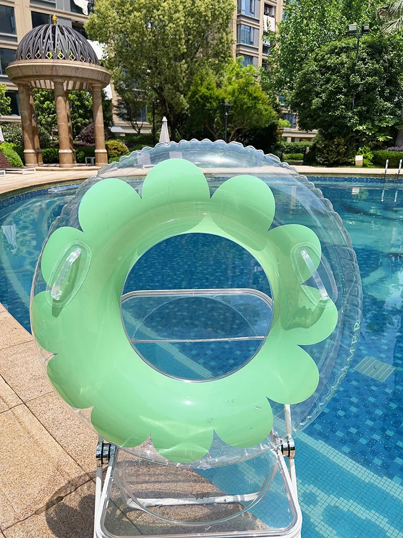 Inflatable Swimming Ring - Multi-Age Float Seat for Kids & Adults - Pool Water Safety Equipment