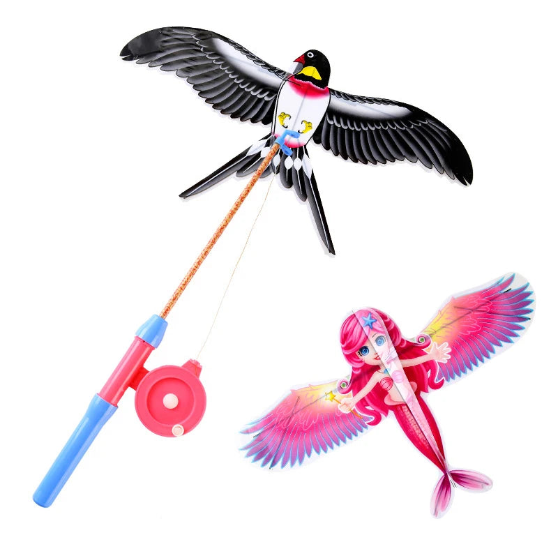 Mini Plastic Kite | 40cm | Hand Brake | Outdoor Fun | Sports Toys | Kites for Kids | Gifts