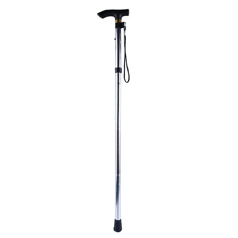 Aluminum Alloy Telescopic Walking Stick - Adjustable Folding Hiking Trekking Poles for Outdoor Activities and Elderly Support