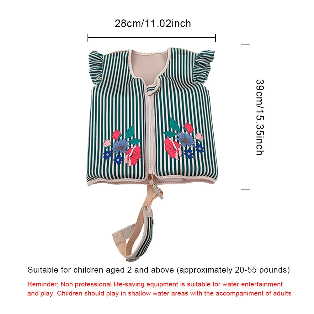 Children's Cartoon Swimming Life Vest - Toddler Buoyancy Aid Jacket for Pool Safety