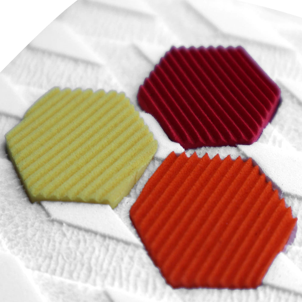 3-Piece EVA Foam Surfboard Traction Pad - Colorful Diamond Grip Deck Pad for Surf & SUP Boards - Non-Slip Trimmable Tail Pad with Strong Adhesive