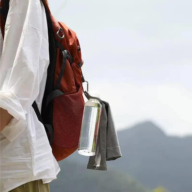 Outdoor Carabiner Clip - Multi-Purpose Water Bottle Holder & Towel Hook for Camping, Hiking & Sports