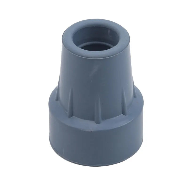 Heavy Duty Rubber Walking Stick Ferrule - Metal End Cap Cover for Canes, Crutches & Hiking Sticks (1-3 Pack)