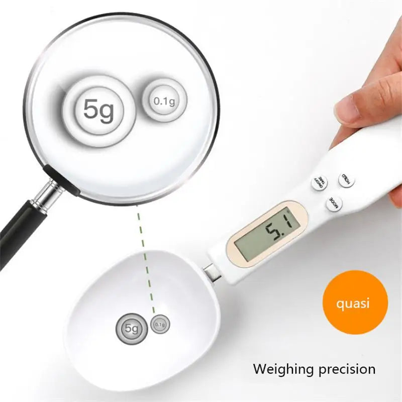 Electronic Measuring Spoon Scale – Digital Kitchen Scale for Cooking, Baking, Coffee, and Powder – Precise LCD Display Measuring Tool
