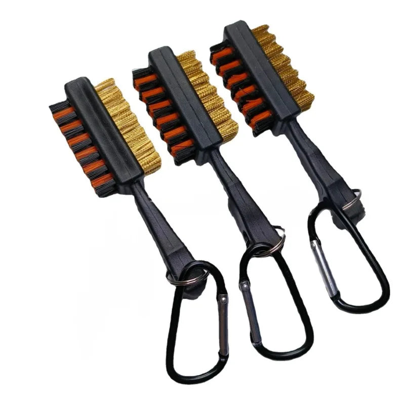 Golf Club Groove Cleaner Brush with Carabiner Clip