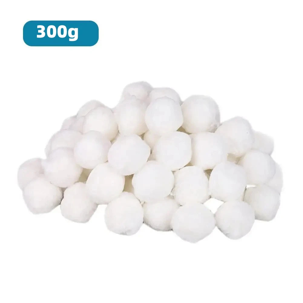 Multi-Weight Pool Filter Cleaning Spheres - 200g/300g/500g/700g Water Purification Fiber Balls for Swimming Pools, Aquariums & Sewage Treatment Systems