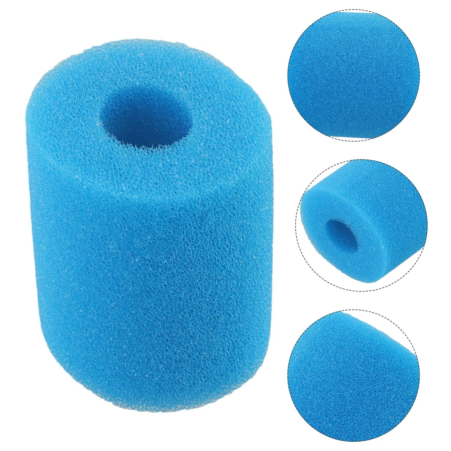 Universal Bio Foam Pool Filter Sponge - Reusable & Easy Clean - Compatible with Type I/II/VI/D Systems - Long-Lasting Swimming Pool Filtration (1 Piece)
