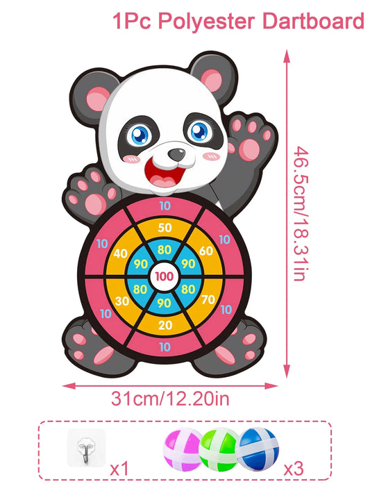 Jungle Animal Dart Plate Board - Panda Safari Birthday Party Favors for Kids