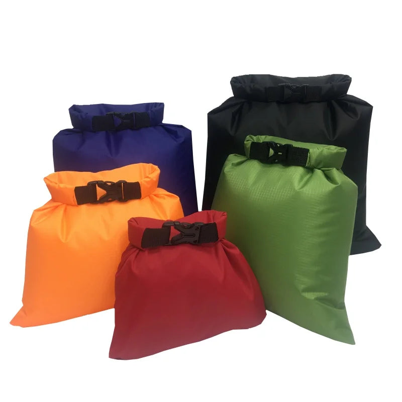 Waterproof Dry Bags Set of 5 - Multi-Purpose Storage Sacks for Camping, Hiking, Swimming, Kayaking, Rafting & Outdoor Adventures
