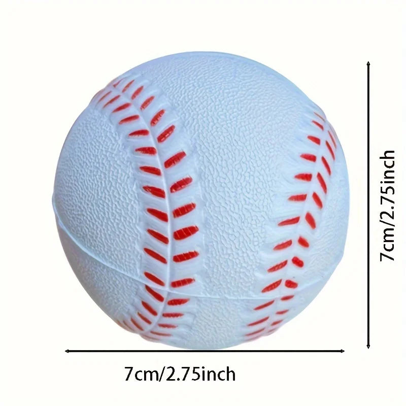 Lightweight Unisex Training Softball - Durable Elastic PU Foam Baseball for Indoor & Outdoor Recreation