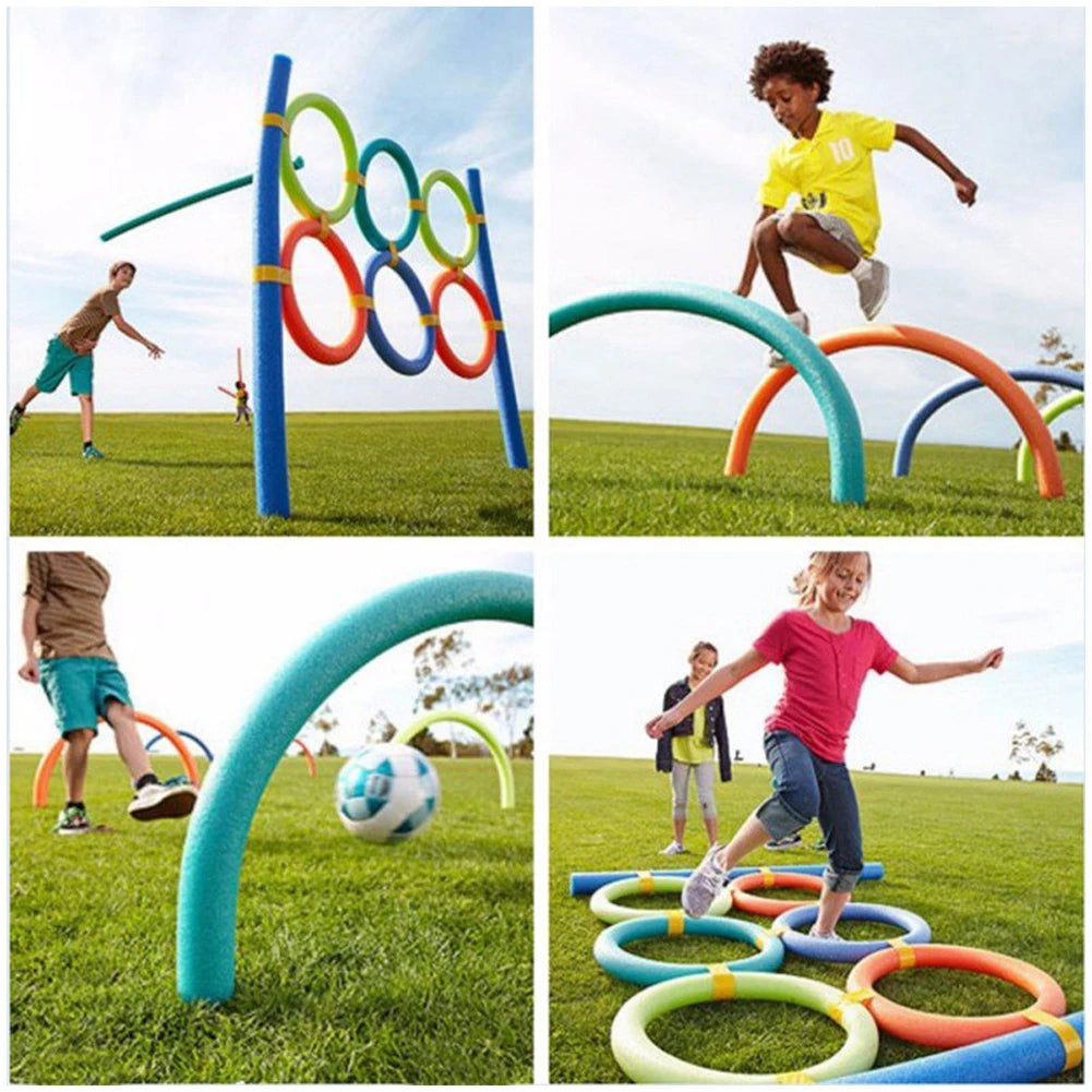 Flexible EPE Swimming Pool Noodle - Portable Summer Swimming Aid for Adults & Children with Underwater Scooter Feature