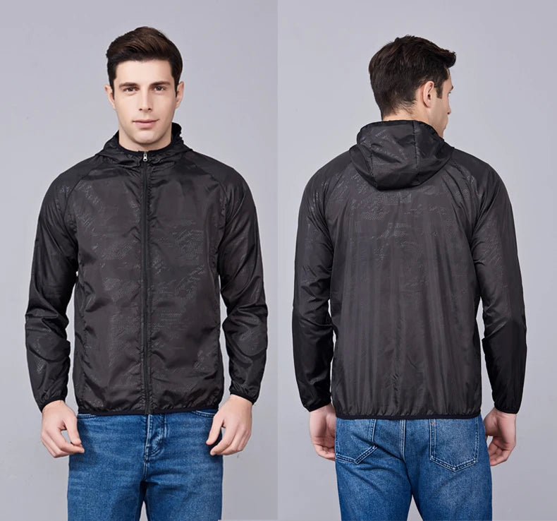 Unisex Waterproof Hiking Jacket - Sun Protection Windbreaker for Outdoor Camping & Climbing