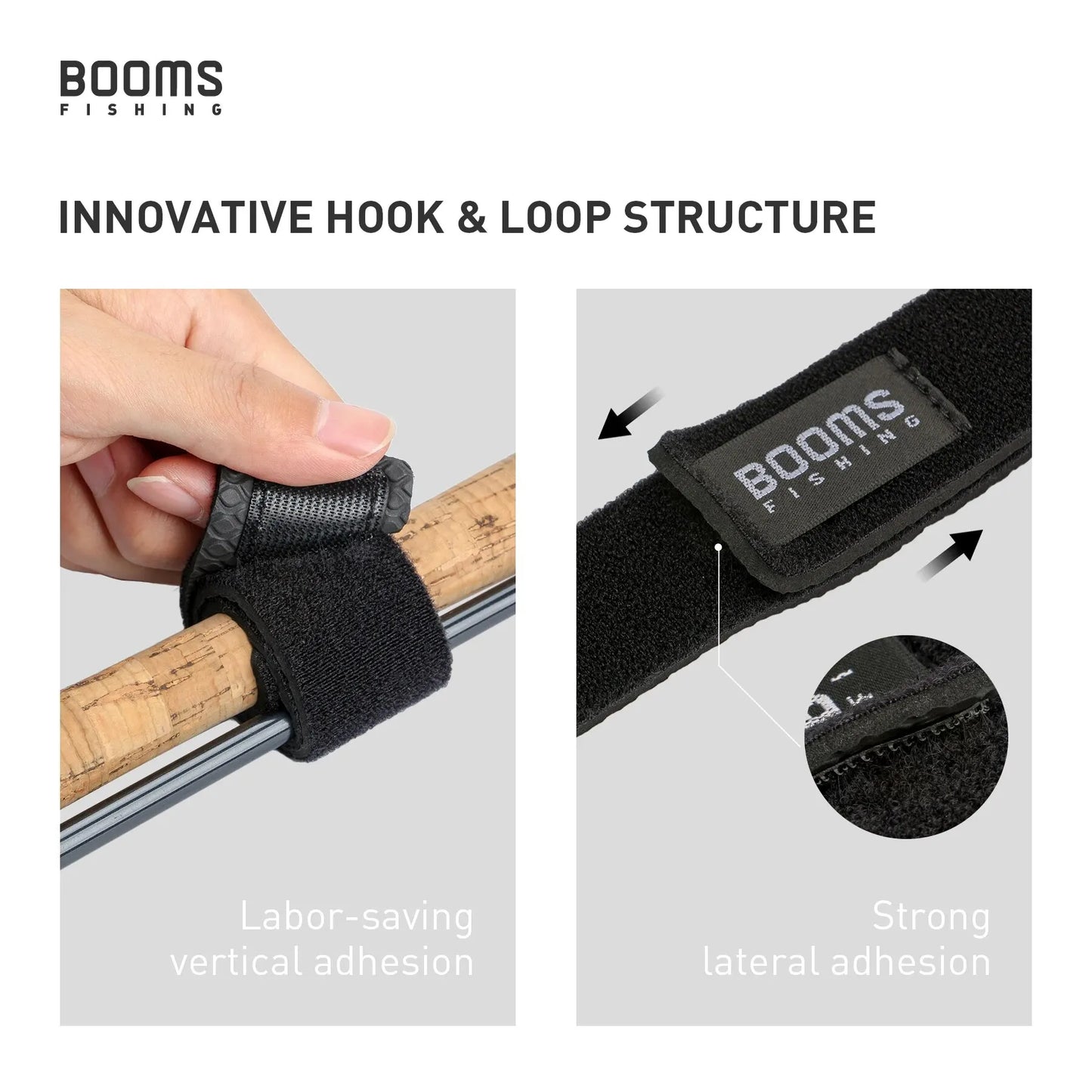 Booms Fishing RS3 Fishing Rod Holder Belt with Suspender Straps and Rod Tie Wraps - Complete Fishing Tackle Box Accessories Kit