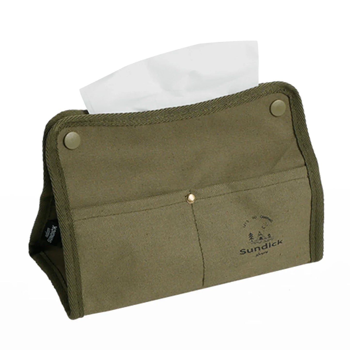 Canvas Wet Wipes Dispenser - Hanging Storage Box for Paper Towels and Wet Tissues - Outdoor Camping Accessories