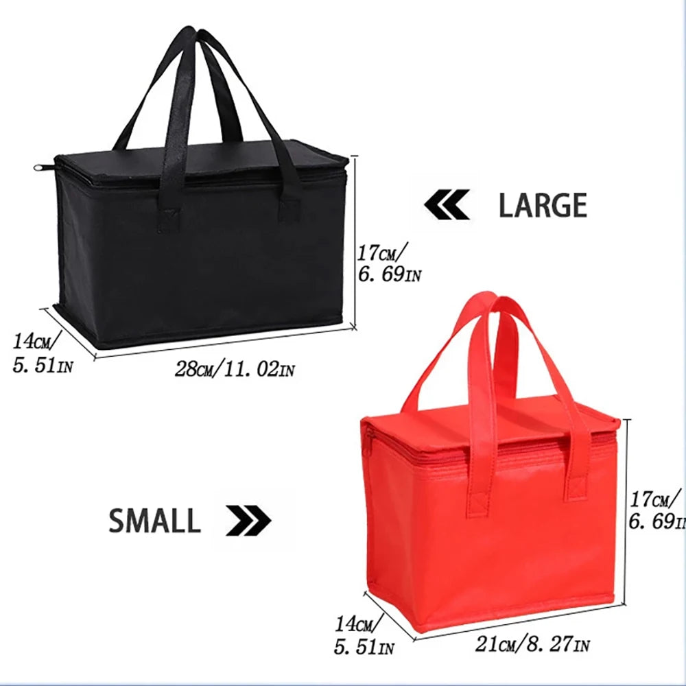 Insulated Cooler Bag - Portable Thermal Food & Drink Carrier for Picnics, Lunch & Beer Delivery