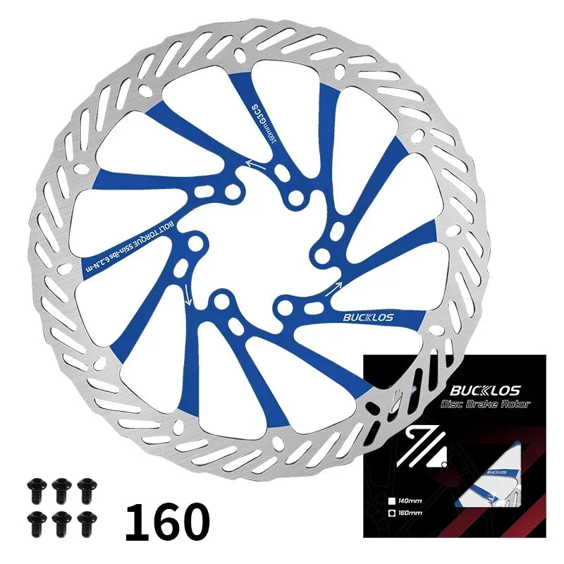 Ultralight Hydraulic Disc Brake Rotor 160/180/203mm - Mountain & Road Bike Compatible with Free Mounting Bolts