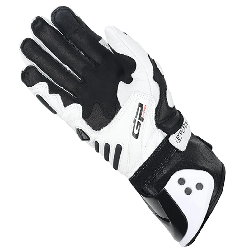 Two-X GP Pro Men's Motorcycle Racing Gloves - Long Leather Sports Protection with Touch Screen