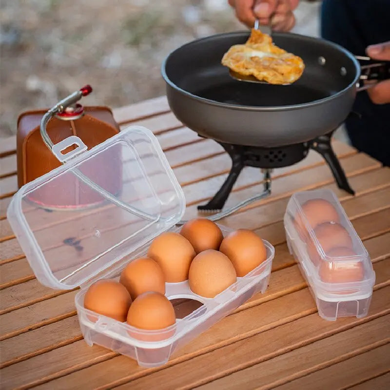 Portable Camping Egg Storage Container - Shockproof Outdoor Egg Carrier Box with Shatterproof Protection for Travel and Home