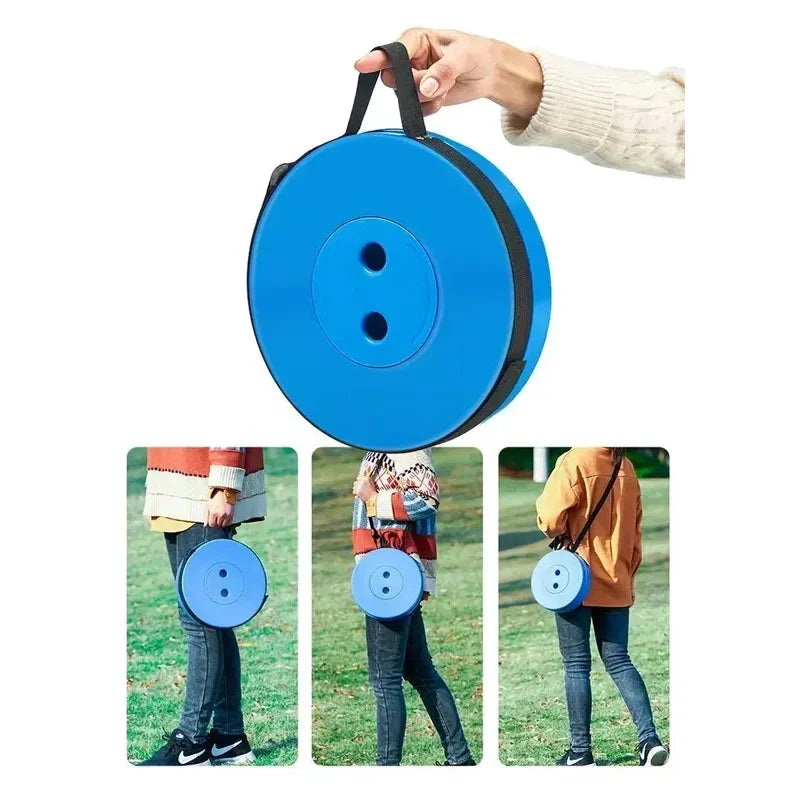 Lightweight Foldable Telescoping Stool - Premium Portable Design for Camping, Fishing & Travel