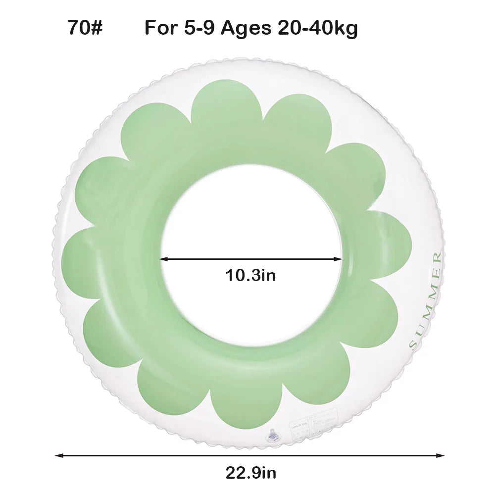 Inflatable Swimming Ring - Multi-Age Float Seat for Kids & Adults - Pool Water Safety Equipment